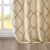Madison Park Fretwork Print Grommet Top Window Curtain Panel