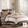 Madison Park 7 Piece Quilt Set with Euro Shams and Throw Pillows