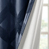 SunSmart Ogee Knitted Jacquard Total Blackout Curtain Panel