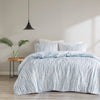 N Natori 3 Piece Oversized Reversible Seersucker Duvet Cover Mini Set
