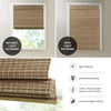 Madison Park Bamboo Light Filtering Roman Shade 64"L