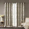 SunSmart Ogee Knitted Jacquard Total Blackout Curtain Panel