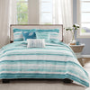 Madison Park 6 Piece Printed Quilt Set with Throw Pillows