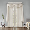 Madison Park Solid Crushed Curtain Panel Pair