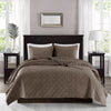 Madison Park 3 Piece Velvet Quilt Set