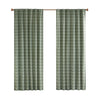 Madison Park Plaid Rod Pocket and Back Tab Curtain Panel with Fleece Lining