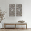 Madison Park Botanical Panel Distressed Carved Wood 2-piece Wall Decor Set