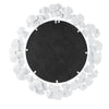 Martha Stewart Eden White Gingko Leaf Round Wall Mirror 30.5"