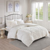 Madison Park 3 Piece Tufted Cotton Chenille Damask Duvet Cover Set