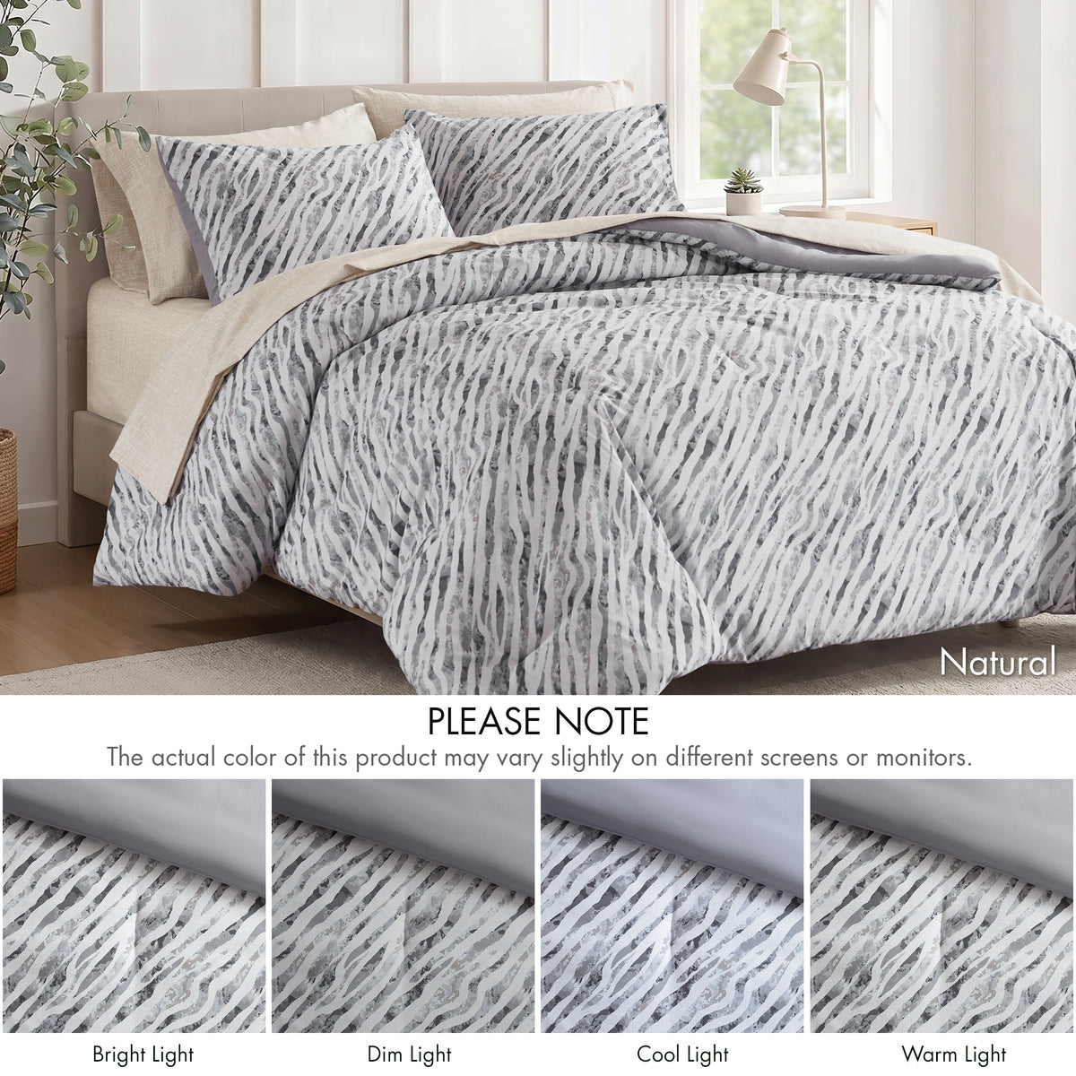Madison Park Essentials Nixon 5 Pieces Comforter Set with Sheet Set