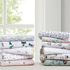 Intelligent Design Cotton Flannel Printed Sheet Set