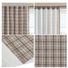 Madison Park Plaid Rod Pocket and Back Tab Curtain Panel with Fleece Lining
