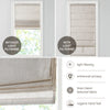 Madison Park Linen Blend Light Filtering Cordless Roman Shade