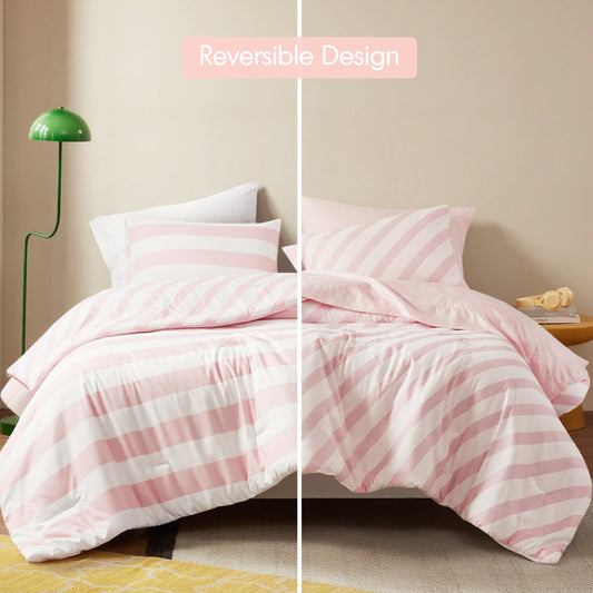 Regency Heights Echo Stripe Textured Print Comforter Set