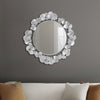 Martha Stewart Eden Silver Gingko Leaf Round Wall Mirror 30.5"