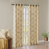 Madison Park Fretwork Print Grommet Top Window Curtain Panel