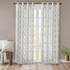 Madison Park Fretwork Print Grommet Top Window Curtain Panel