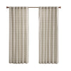 Madison Park Plaid Rod Pocket and Back Tab Curtain Panel with Fleece Lining