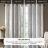 SunSmart Ogee Knitted Jacquard Total Blackout Curtain Panel
