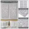 Madison Park Botanical Panel Distressed Carved Wood 2-piece Wall Decor Set
