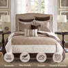 Madison Park 7 Piece Quilt Set with Euro Shams and Throw Pillows