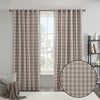 Madison Park Plaid Rod Pocket and Back Tab Curtain Panel with Fleece Lining