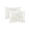 Madison Park 3 Piece Tufted Cotton Chenille Damask Duvet Cover Set