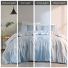 N Natori 3 Piece Oversized Reversible Seersucker Duvet Cover Mini Set
