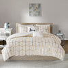 Intelligent Design Metallic Printed Duvet Cover Set
