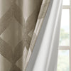 SunSmart Ogee Knitted Jacquard Total Blackout Curtain Panel