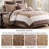Madison Park 7 Piece Quilt Set with Euro Shams and Throw Pillows