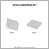 Madison Park 3 Piece Velvet Quilt Set