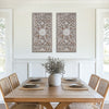 Madison Park Botanical Panel Distressed Carved Wood 2-piece Wall Decor Set
