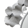 Martha Stewart Eden Silver Gingko Leaf Round Wall Mirror 30.5"