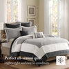 Madison Park 7 Piece Quilt Set with Euro Shams and Throw Pillows