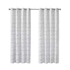 Intelligent Design Total Blackout Metallic Print Grommet Top Curtain Panel