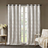 SunSmart Ogee Knitted Jacquard Total Blackout Curtain Panel