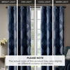 SunSmart Ogee Knitted Jacquard Total Blackout Curtain Panel