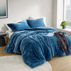 Avril Fluffy Ribbed Plush Comforter Set