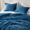 Avril Fluffy Ribbed Plush Comforter Set