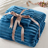 Avril Fluffy Ribbed Plush Comforter Set
