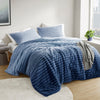 Avril Fluffy Ribbed Plush Comforter Set