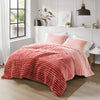 Avril Fluffy Ribbed Plush Comforter Set