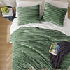 Avril Fluffy Ribbed Plush Comforter Set