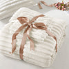 Avril Fluffy Ribbed Plush Comforter Set