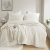 Avril Fluffy Ribbed Plush Comforter Set