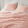 Avril Fluffy Ribbed Plush Comforter Set