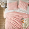 Avril Fluffy Ribbed Plush Comforter Set