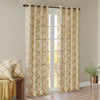 Madison Park Fretwork Print Grommet Top Window Curtain Panel