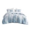 N Natori 3 Piece Oversized Reversible Seersucker Duvet Cover Mini Set